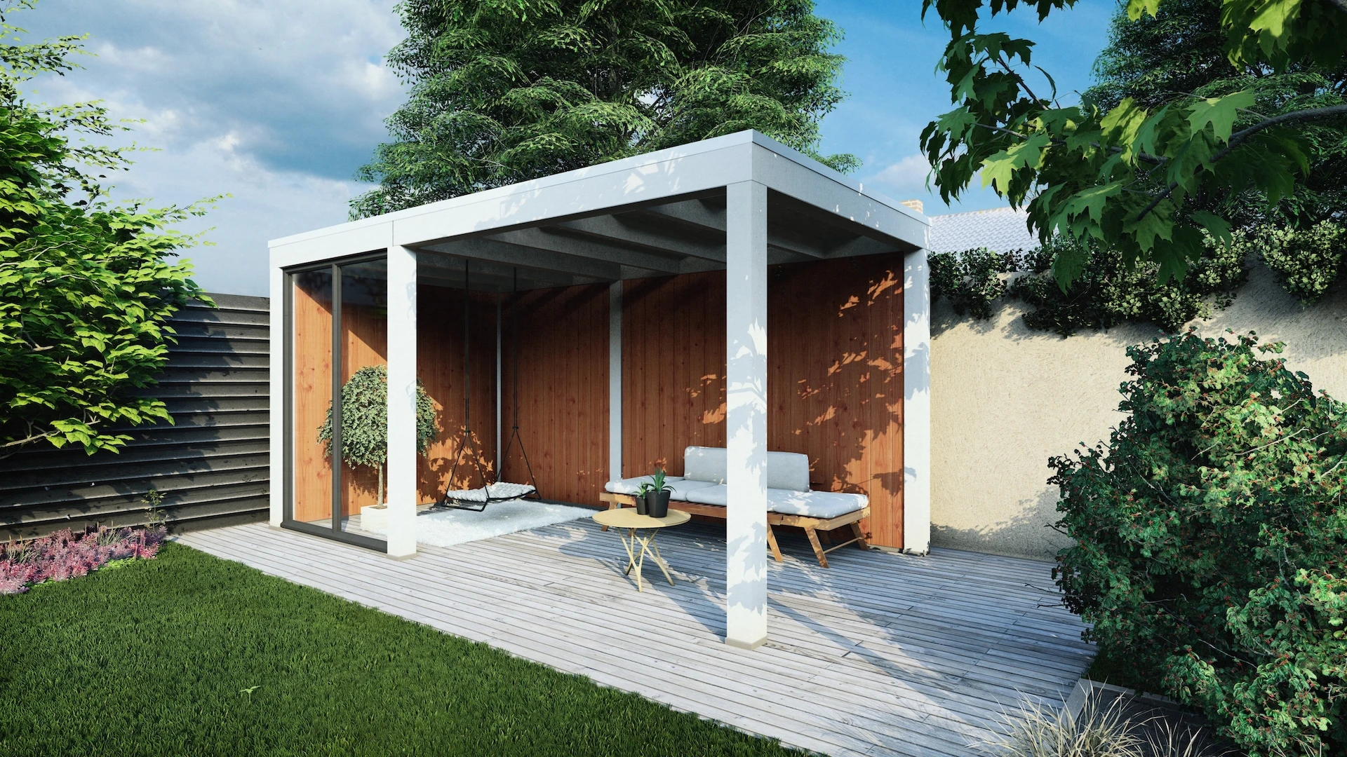Trendhout Douglas Overkapping Palermo 670 x 370 cm - Afbeelding 5